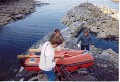 Landing stage from the land